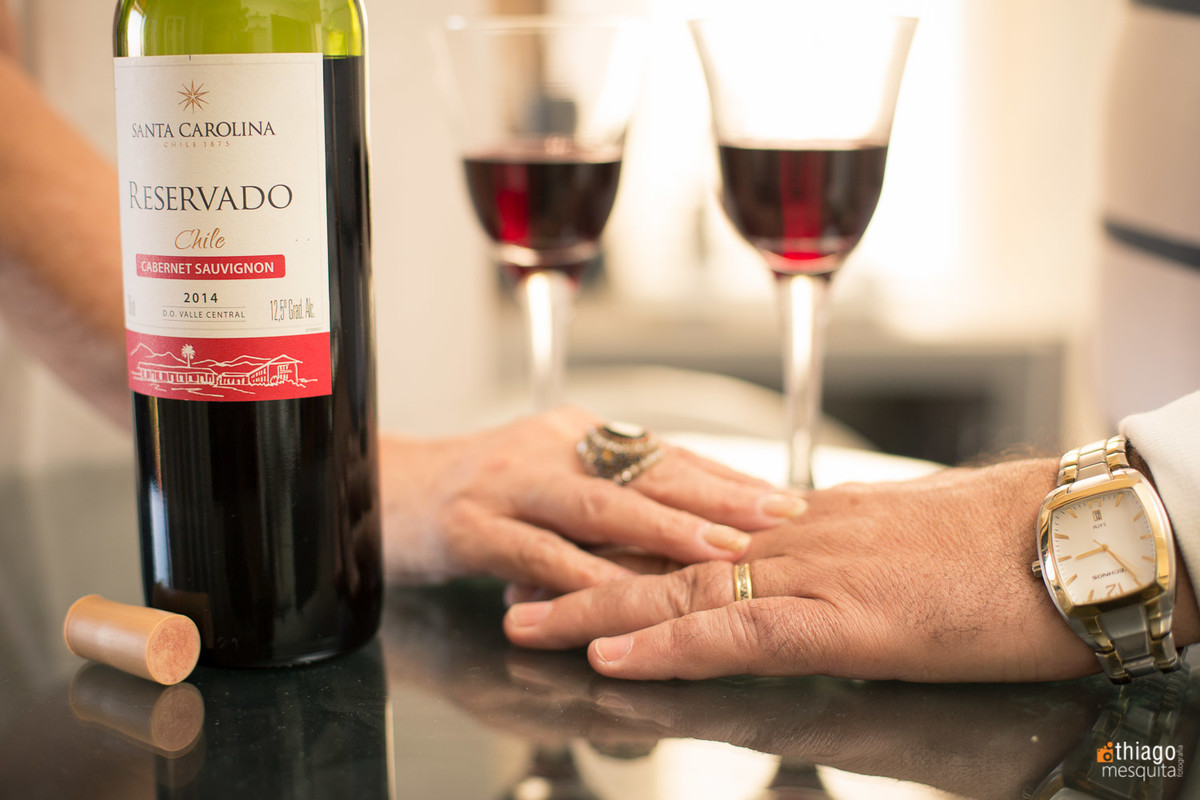 Vinho a dois bodas aniversario de casamento