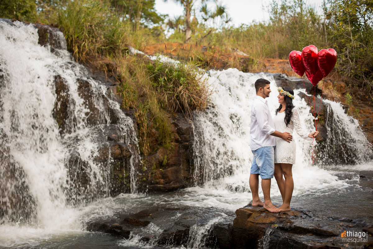 prewedding em uberlândia - referências - thiago mesquita - cachoeira solar dos ipes