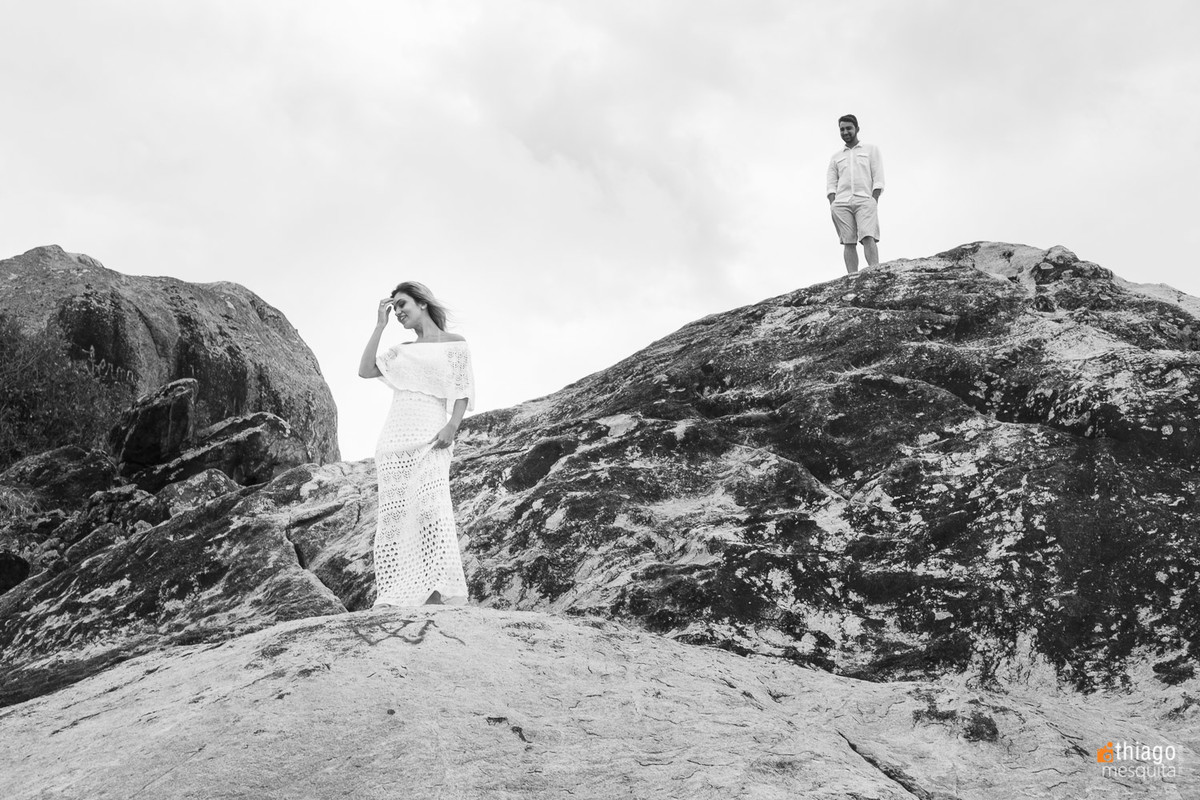 prewedding nas rochas da praia em joinville