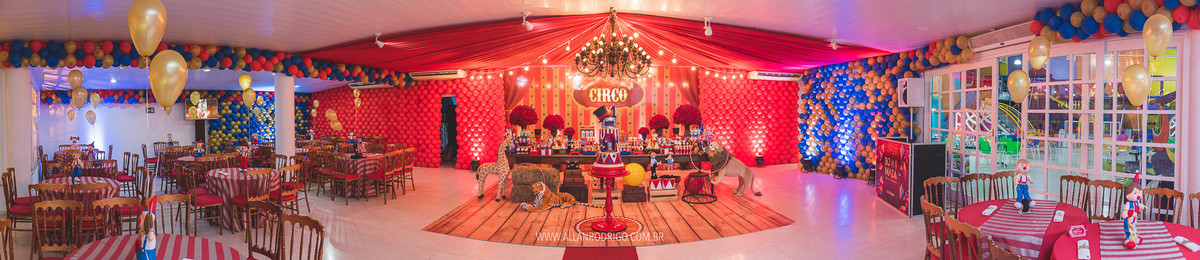 mesa completa aniversário tema circo