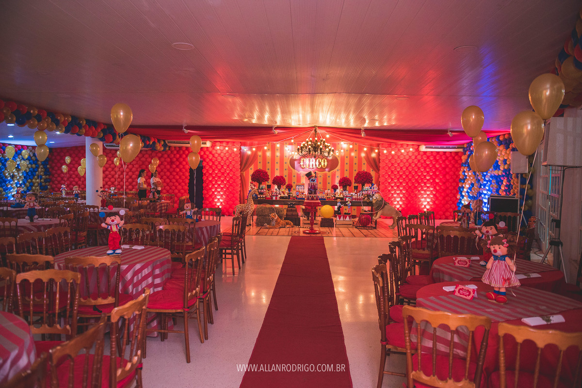 decoração completa aniversário tema circo