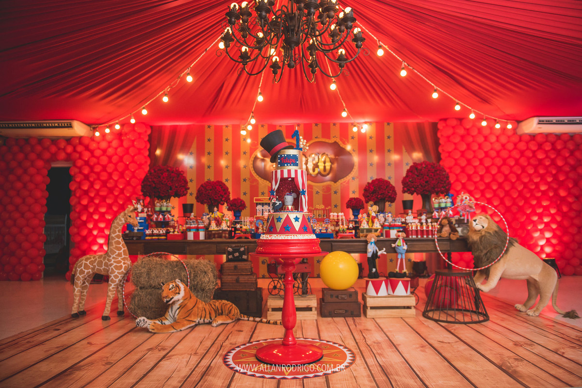 Decoração com o tema circo