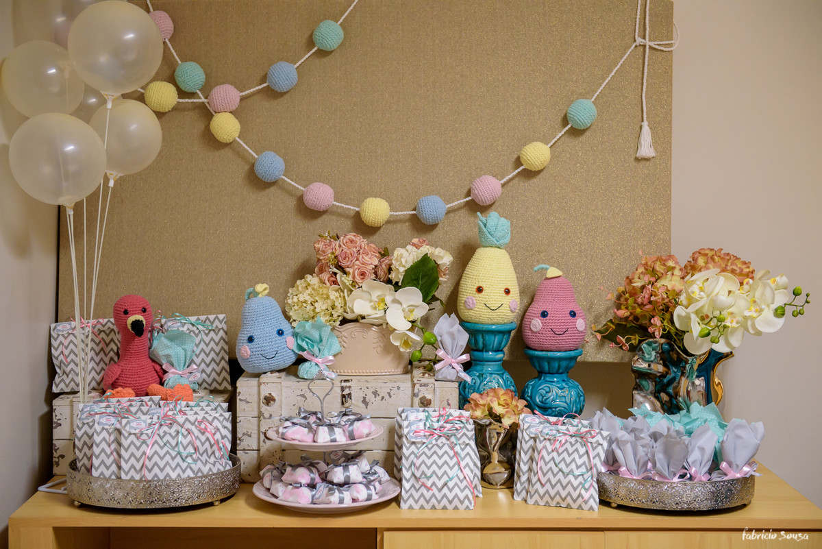 decoração linda feita especialmente para a espera da Nina - Nadia Sousa da Decora Belem