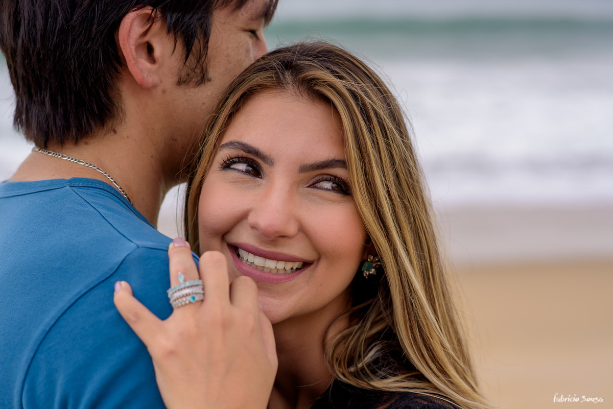 noiva Fernanda sorridente