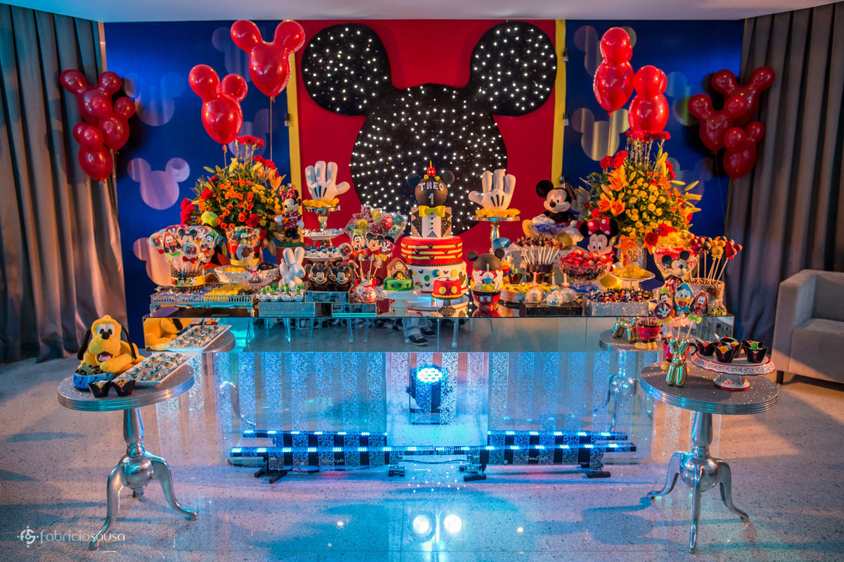 decoração temática do Mickey pela Decora Belem: Nadia Sousa e Bruna Sousa