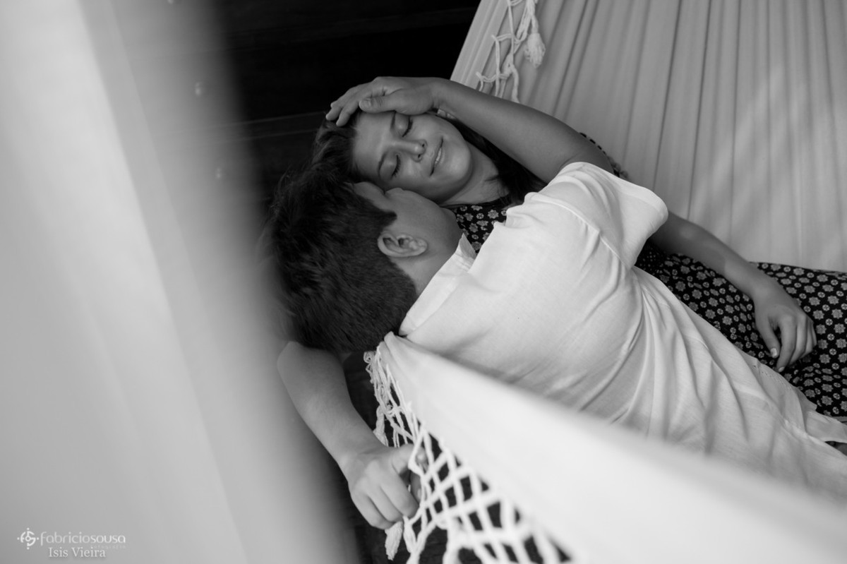 carinho do casal na rede