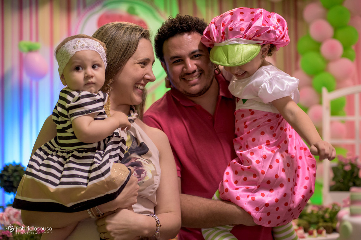 Retrato descontraído da família