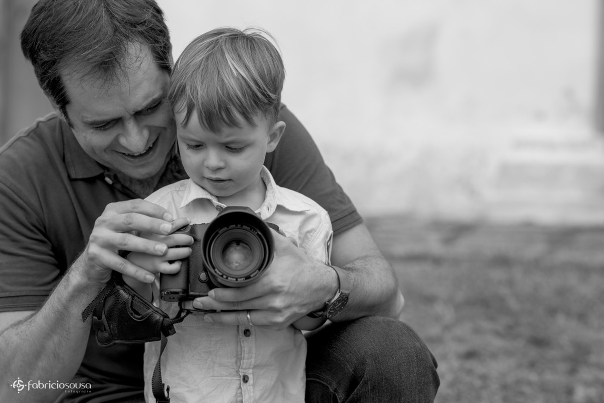 filho aprendiz de fotógrafo - primeiros clics