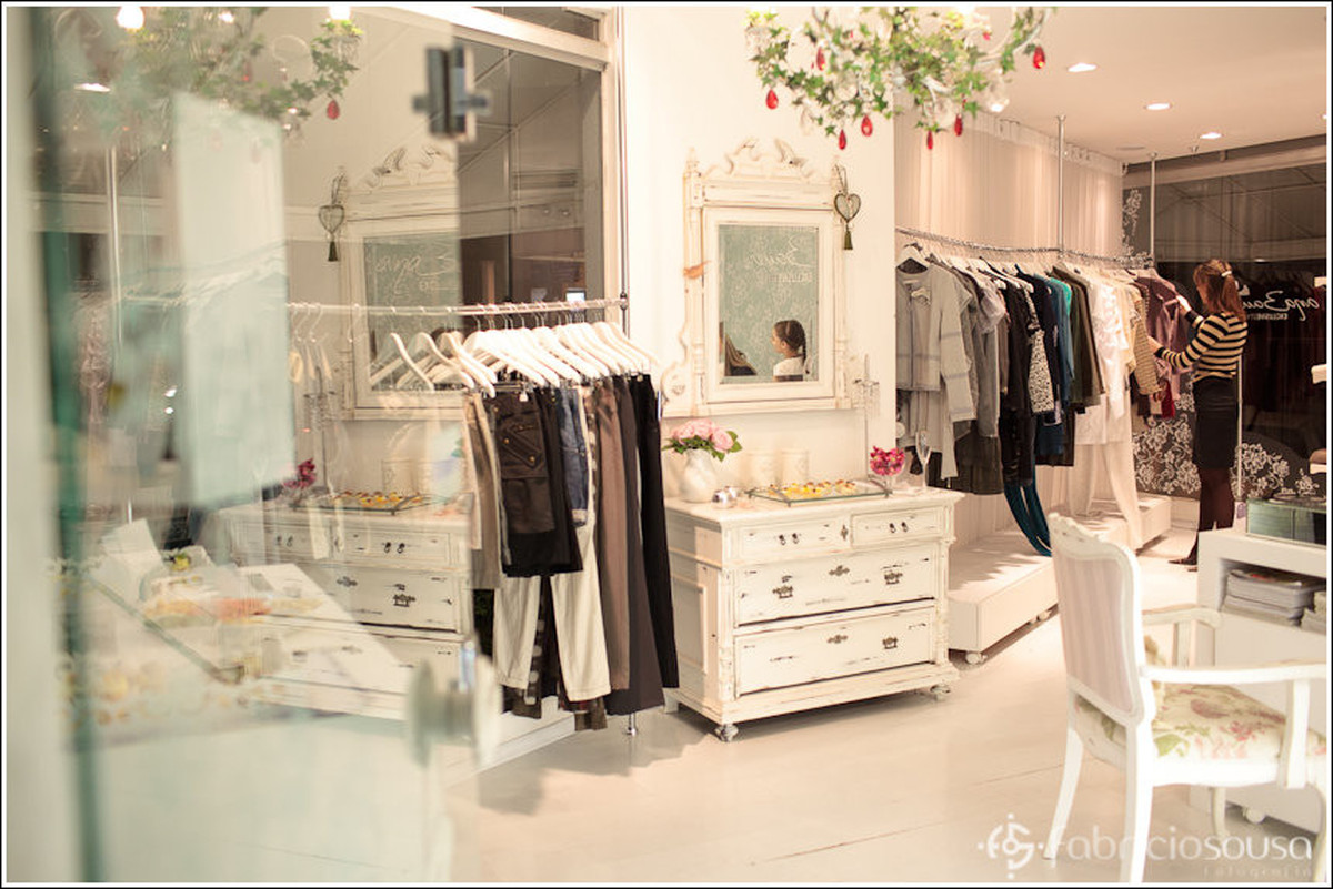 Geral da loja de moda feminina