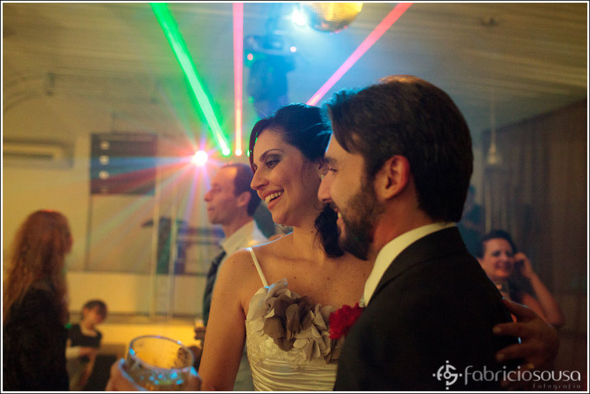 Clarice e Guilherme recém casados