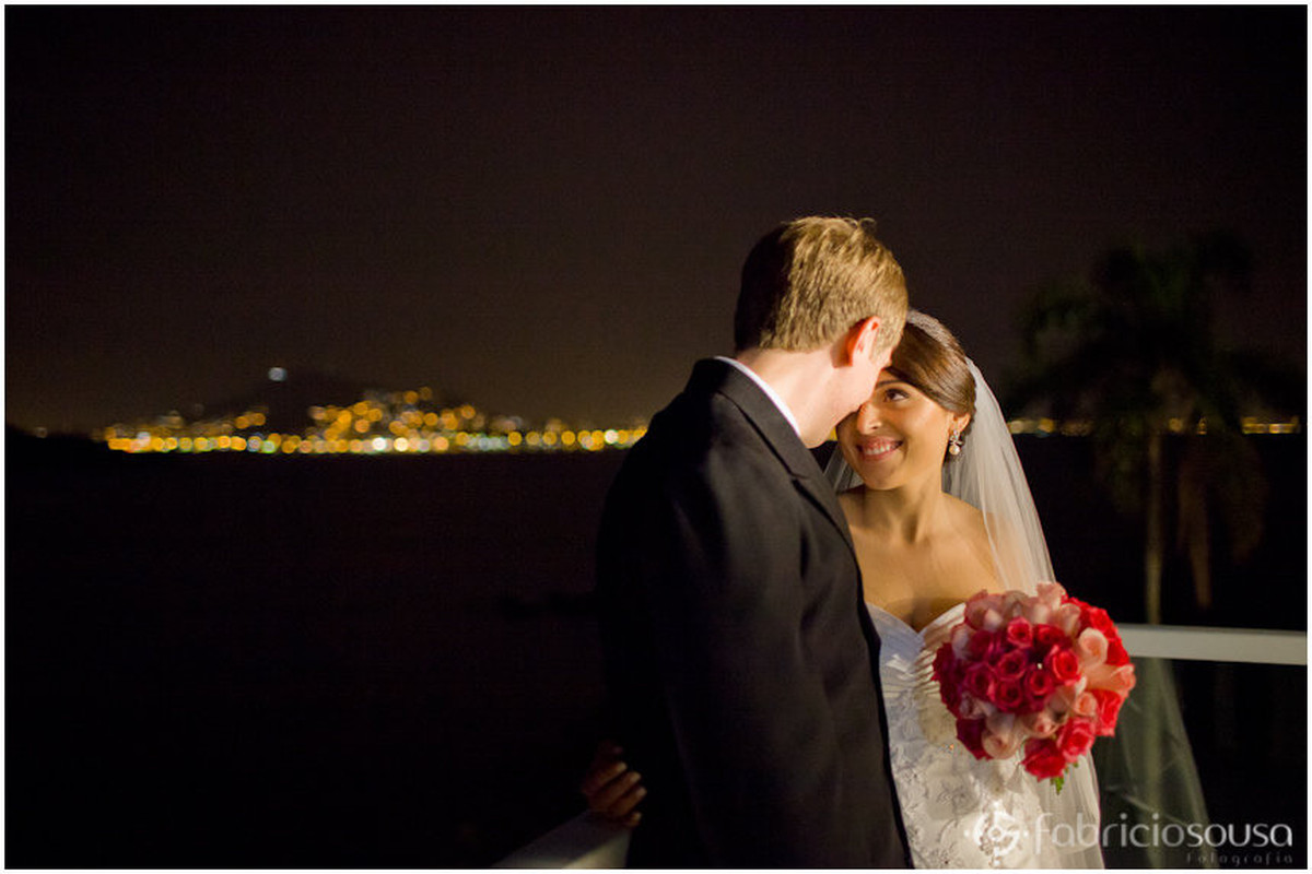 casamento Gabriela e Derick com vista de Florianopólis