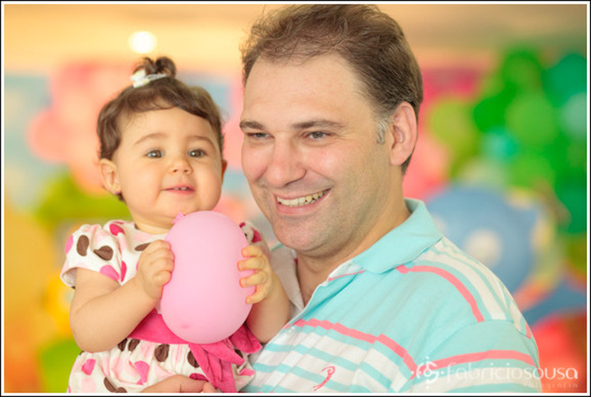 1 ano Luiza - fotografia infantil - pai e filha