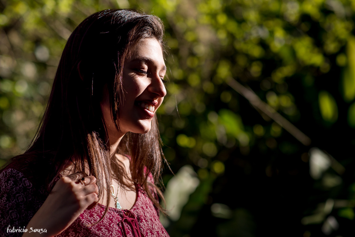 fotografar e sentir - Carol de olhos fechados