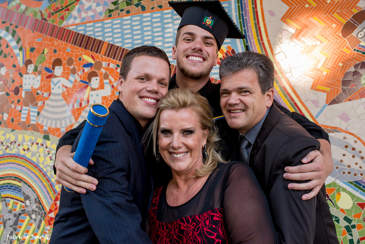 retrato da família Allgaier na UFSC