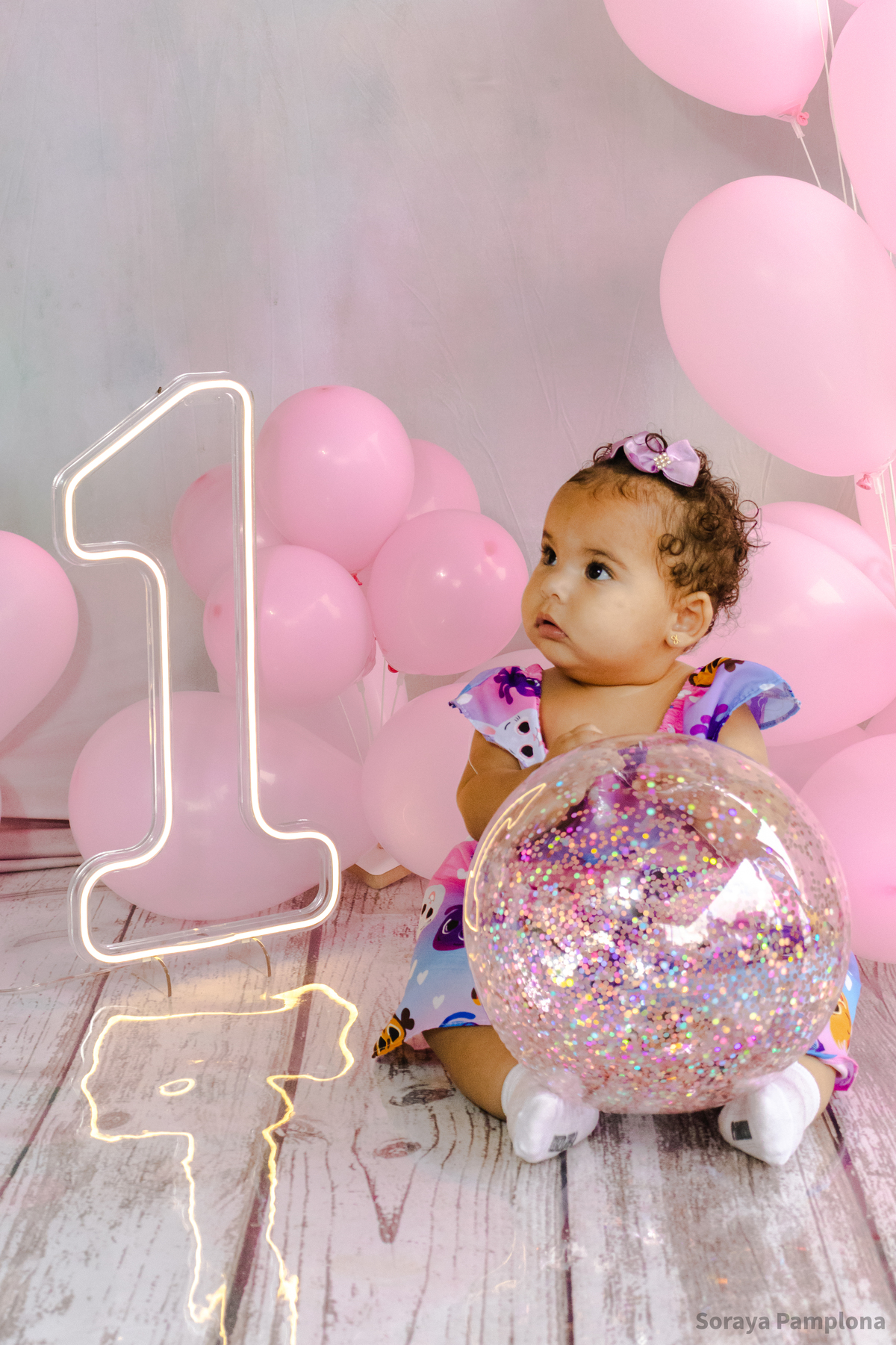 Ensaio Infantil de Aniversário 1 Ano da Maitê no Varanda Studio