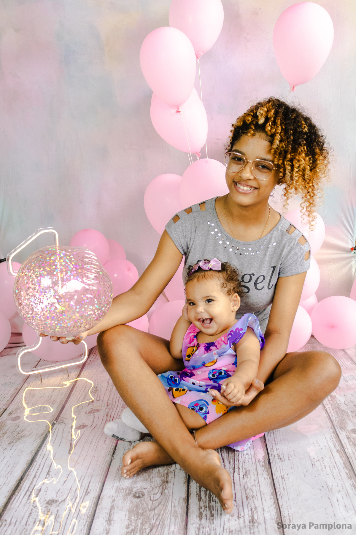 Ensaio Infantil de Aniversário 1 Ano da Maitê no Varanda Studio