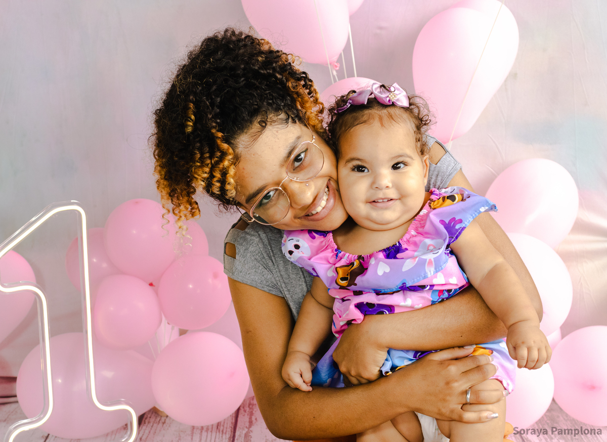 Ensaio Infantil de Aniversário 1 Ano da Maitê no Varanda Studio