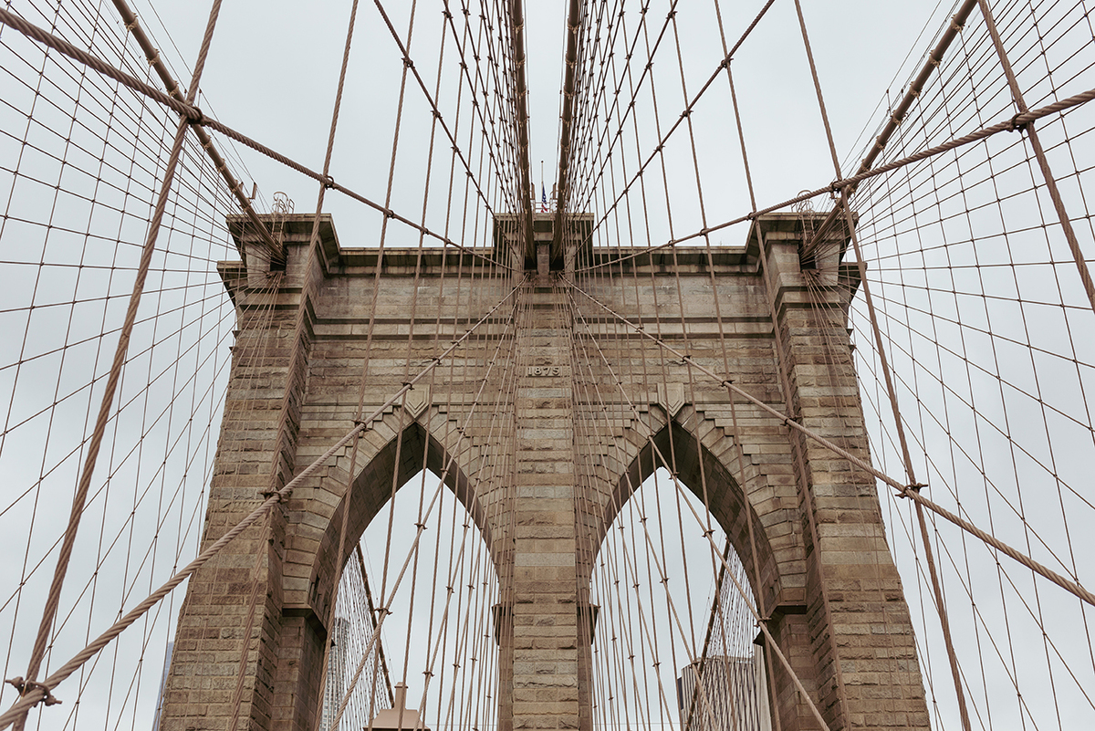 New York and Brooklyn Bridge Ponte de Nova Iorque e Brooklyn