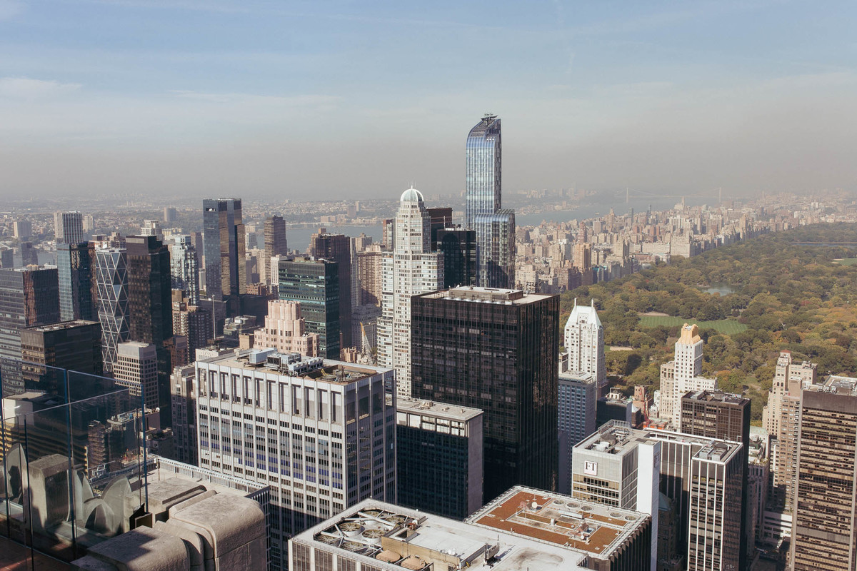 skyline new york central park empire states building