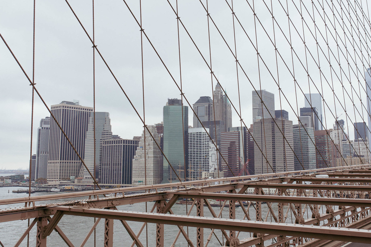 New York and Brooklyn Bridge Ponte de Nova Iorque e Brooklyn