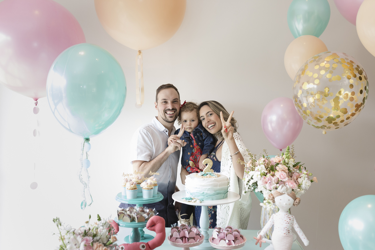 festa decoracao sereia 2 anos infantil petite partie 