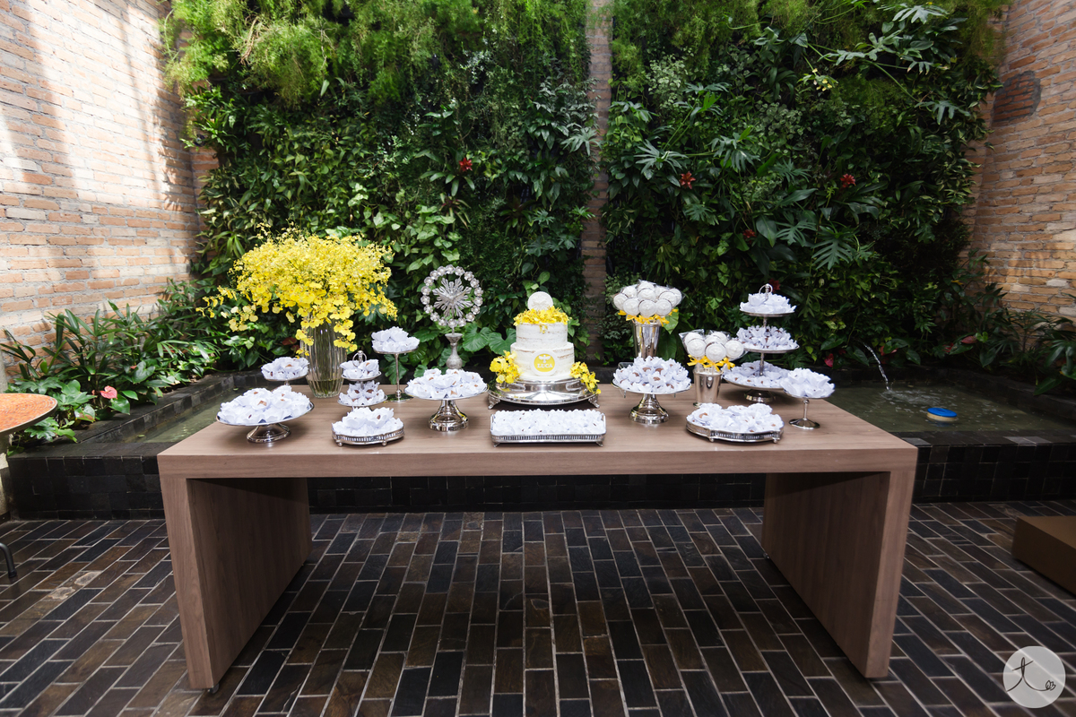 decoração batizado restaurante cantaloup