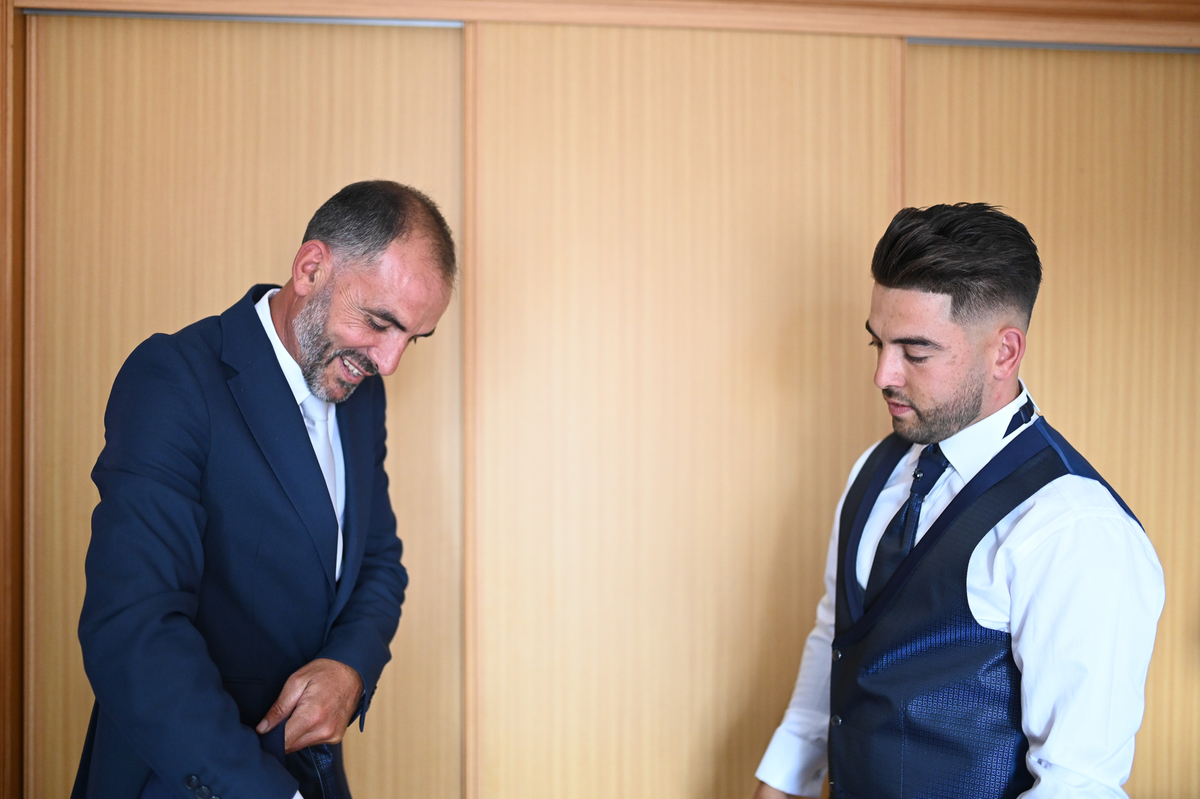 sorriso de pai e filho