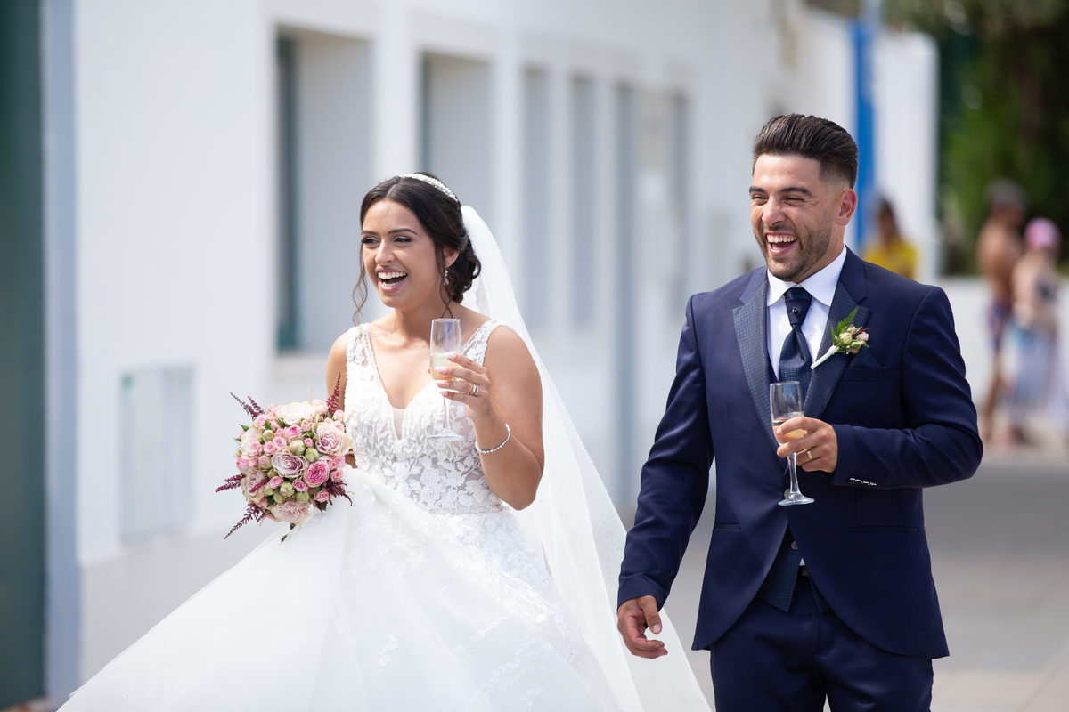 chegada dos noivos ao boca de agua