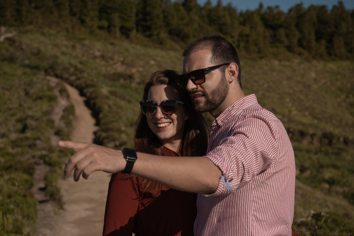 direção a lagoa das sete cidades Fotografo de casamento  Açores