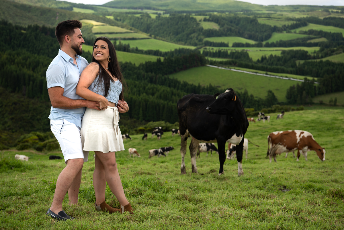 Sorrisos Pre-casamento Casal lindo Sao Miguel Açores 