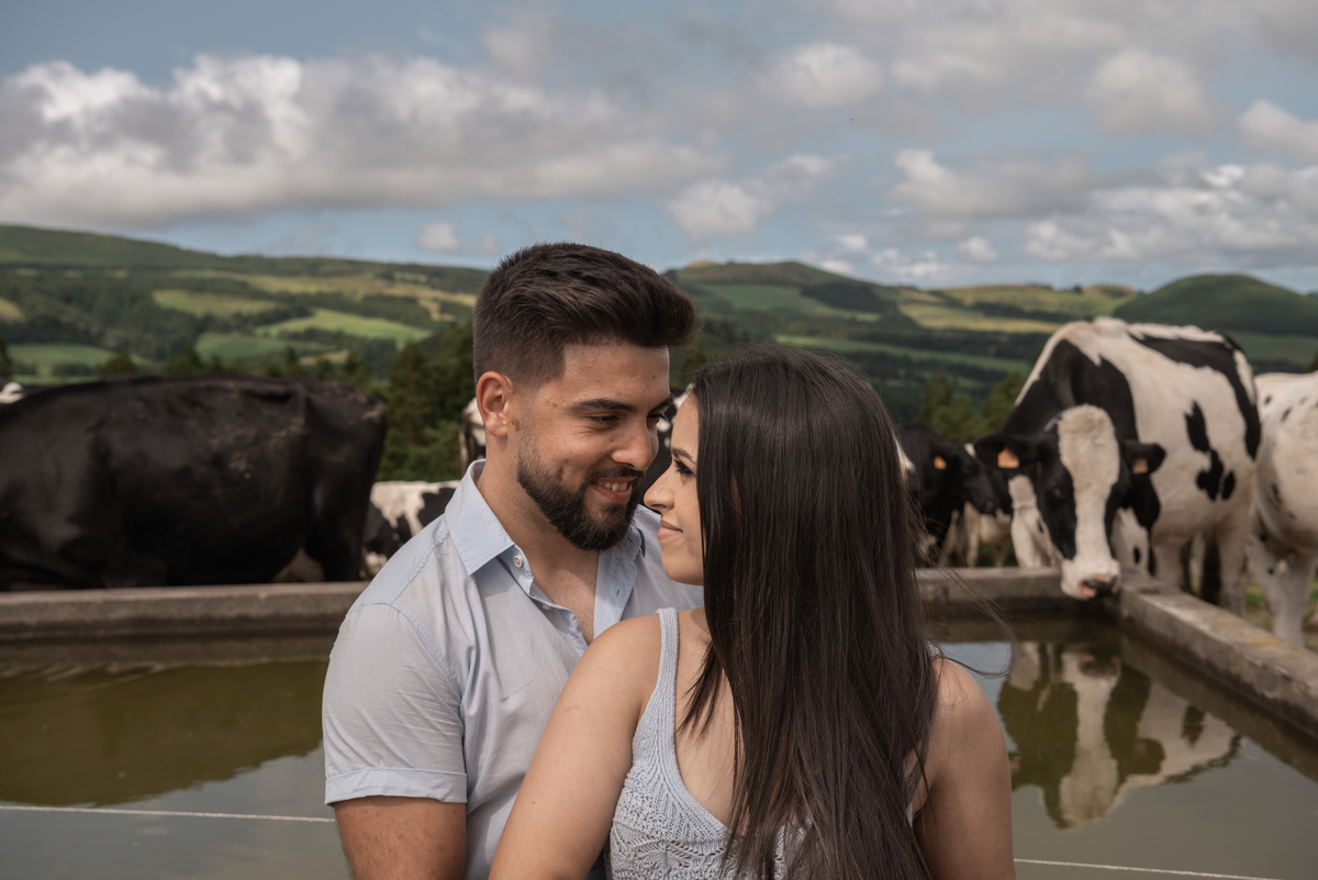 por do sol Pre-casamento Casal lindo Sao Miguel Açores 