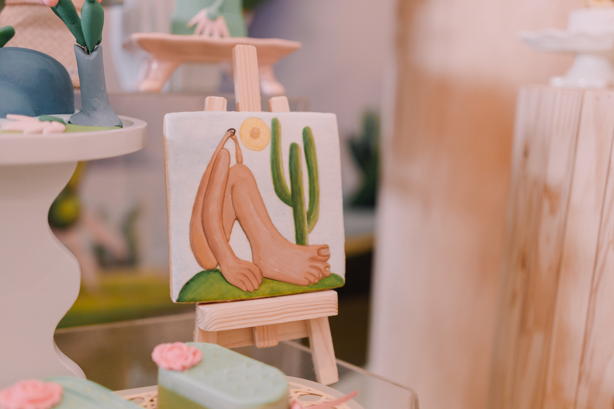 decoracao festa infantil ribeirao preto telma ferreira buffet casa amarela boulevard festa de menina tarsila do amaral familia anga abaporu biscoito personalizado