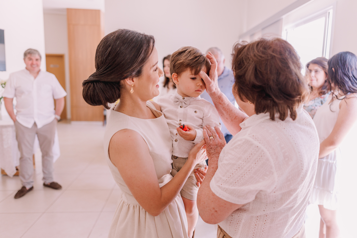 decoração de batismo / batizado em ribeirão preto feito em casa de menino