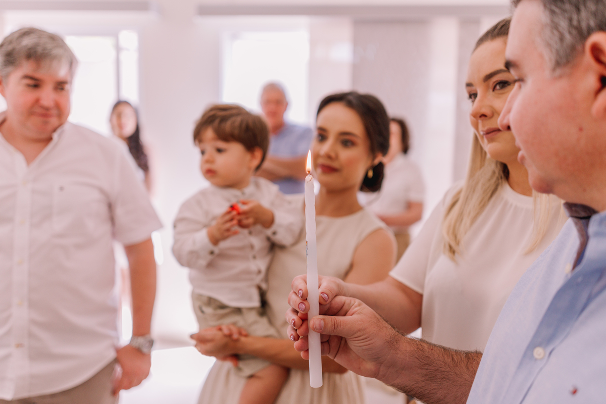 decoração de batismo / batizado em ribeirão preto feito em casa de menino