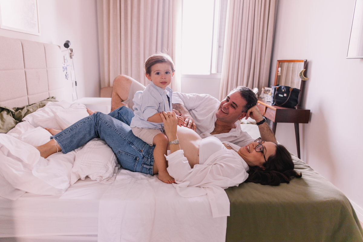 ensaio gestante em casa segundo filho