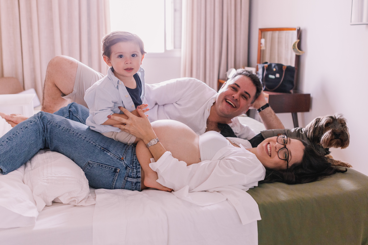 ensaio gestante em casa segundo filho