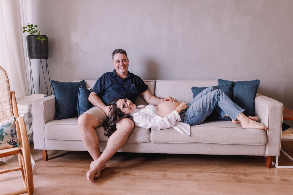 ensaio gestante em casa segundo filho