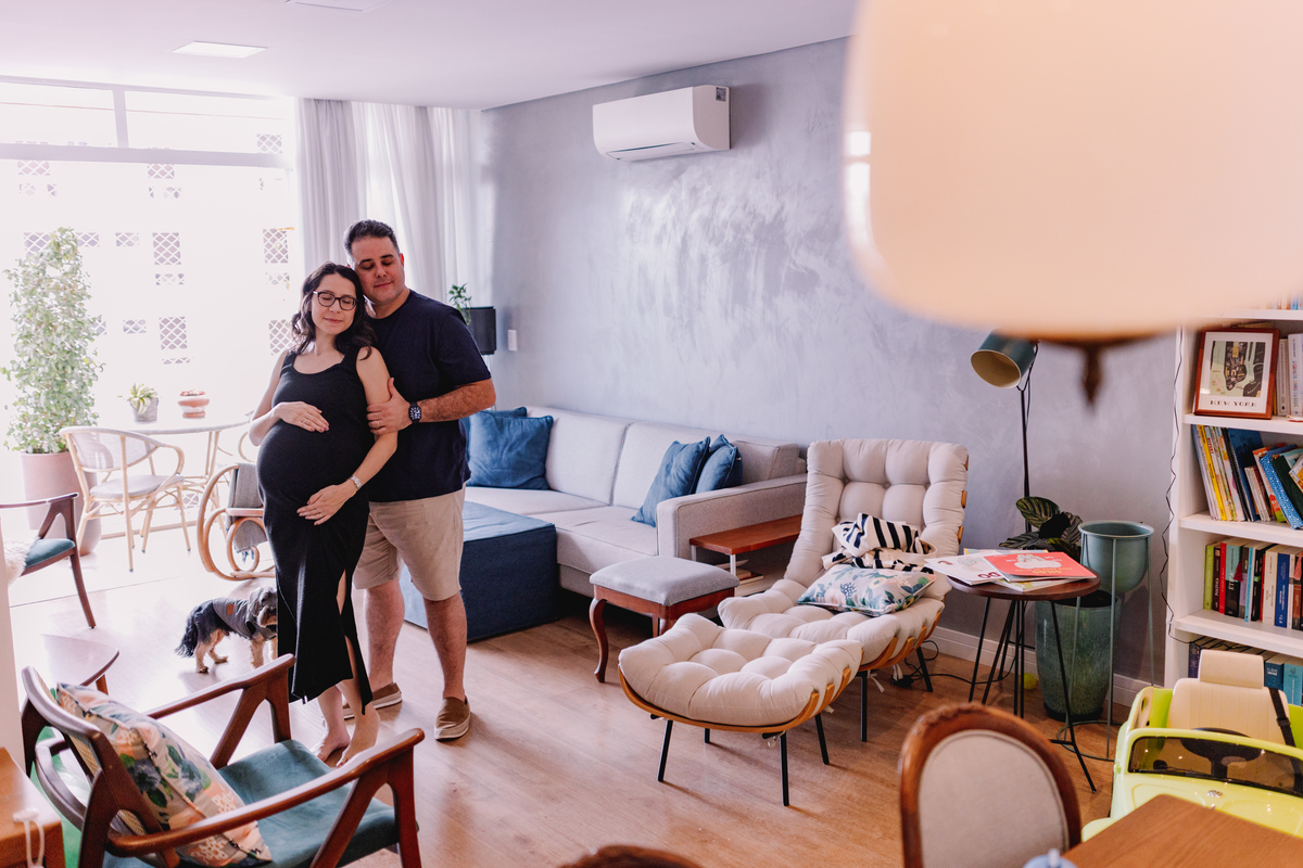 ensaio gestante em casa segundo filho