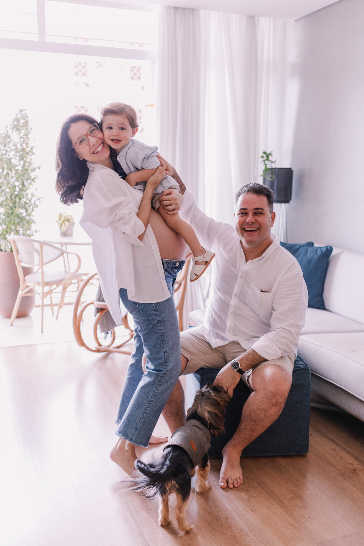 ensaio gestante em casa segundo filho