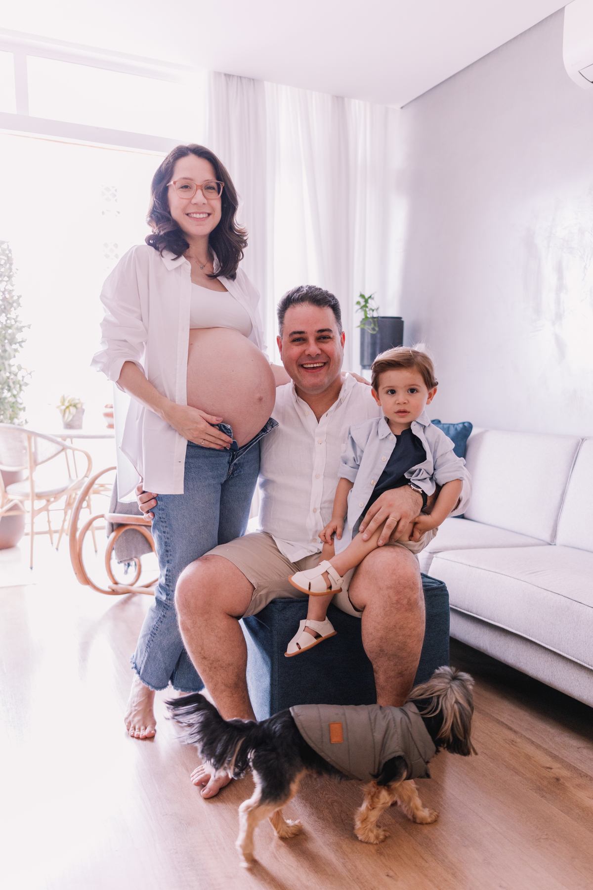 ensaio gestante em casa segundo filho