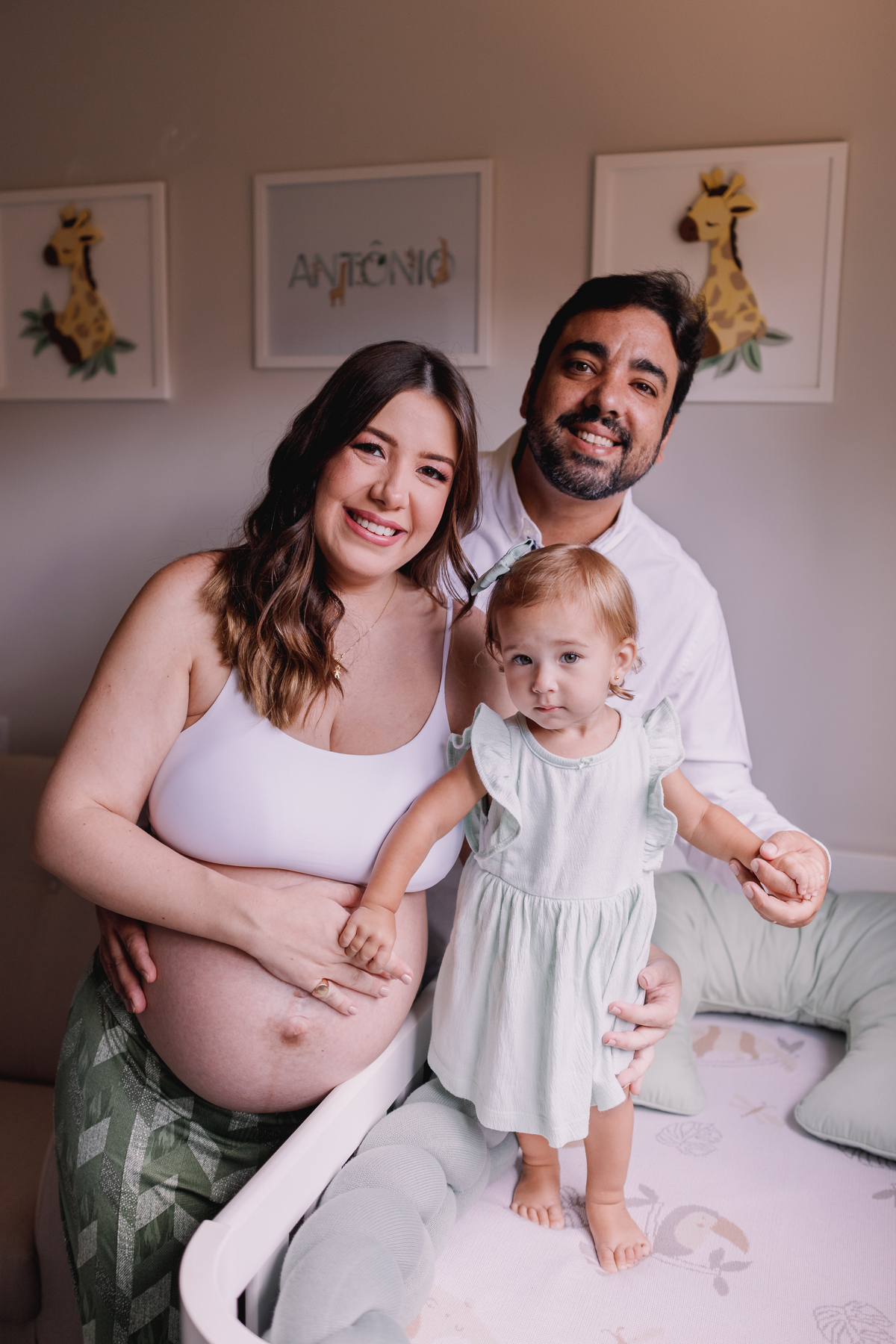 ensaio gestante em casa