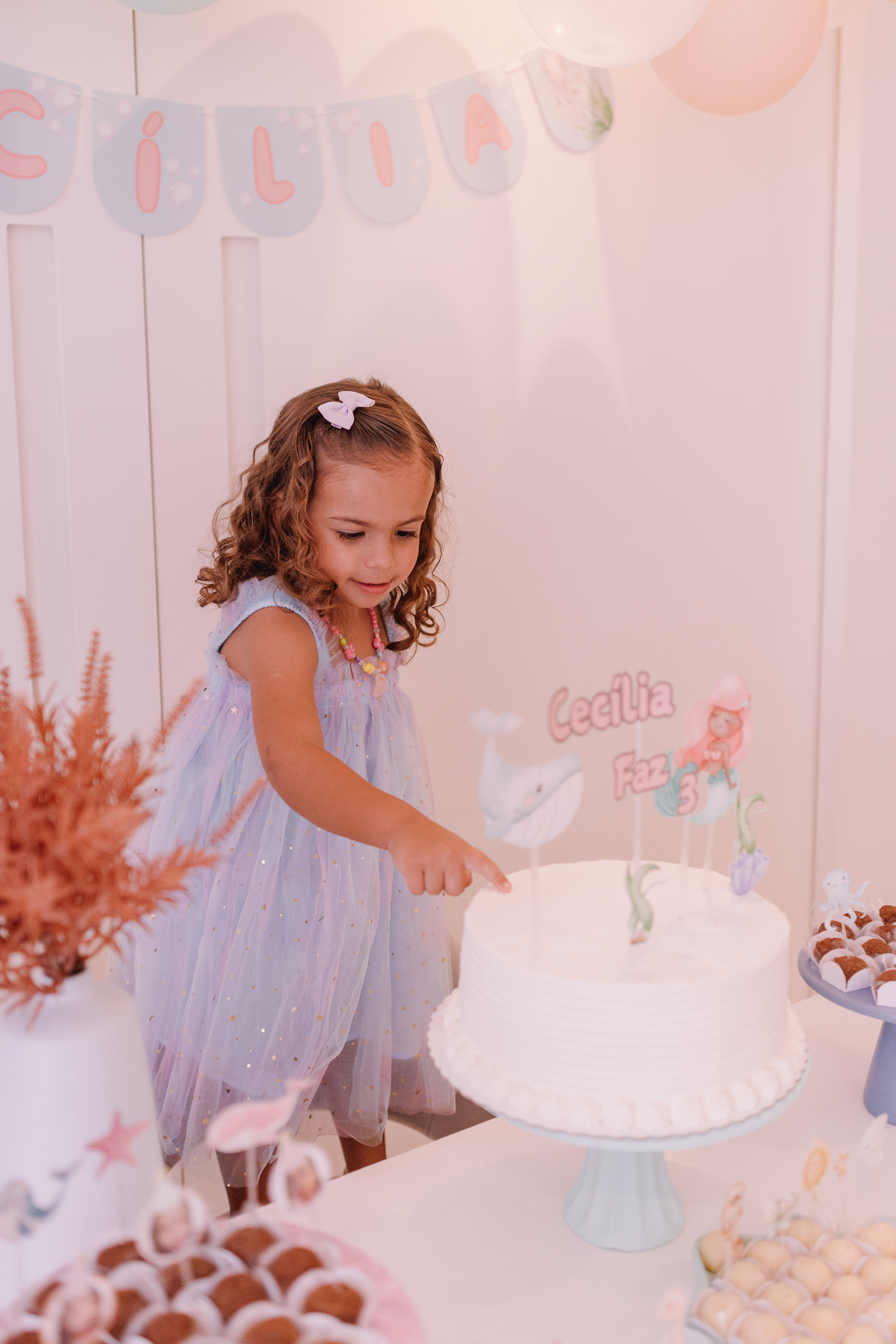 decoração afetiva ribeirão preto festa em casa brunch baleia em aquarela