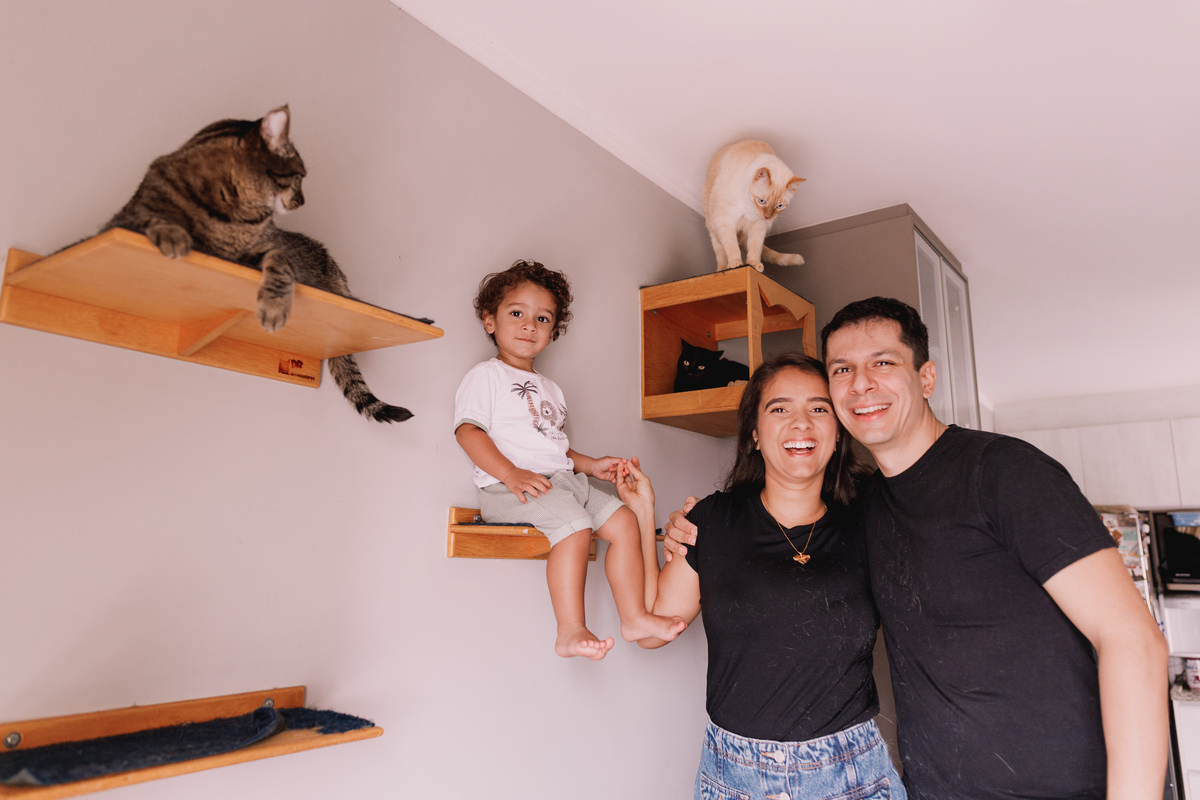 ensaio em família em casa com gatos ribeirao preto 