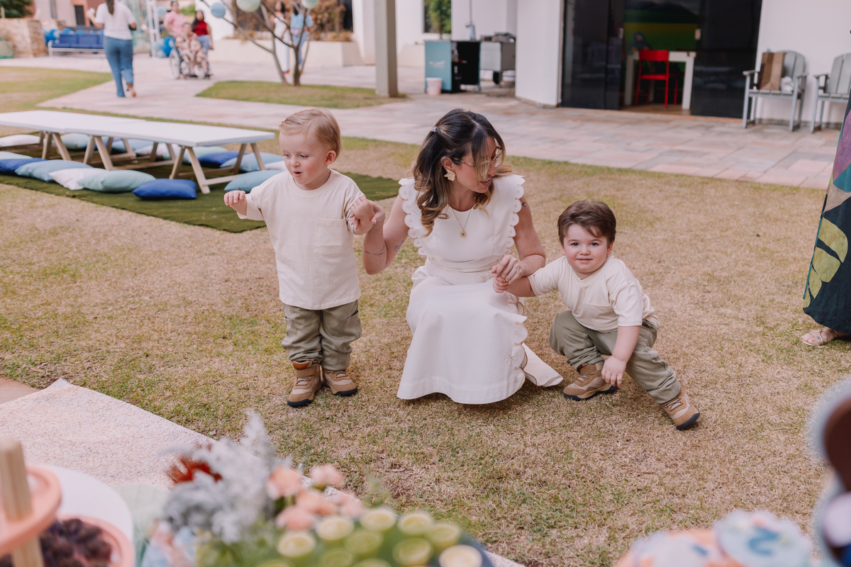 festa de gêmeos decoração fundo do mar área de laser ribeirao preto 