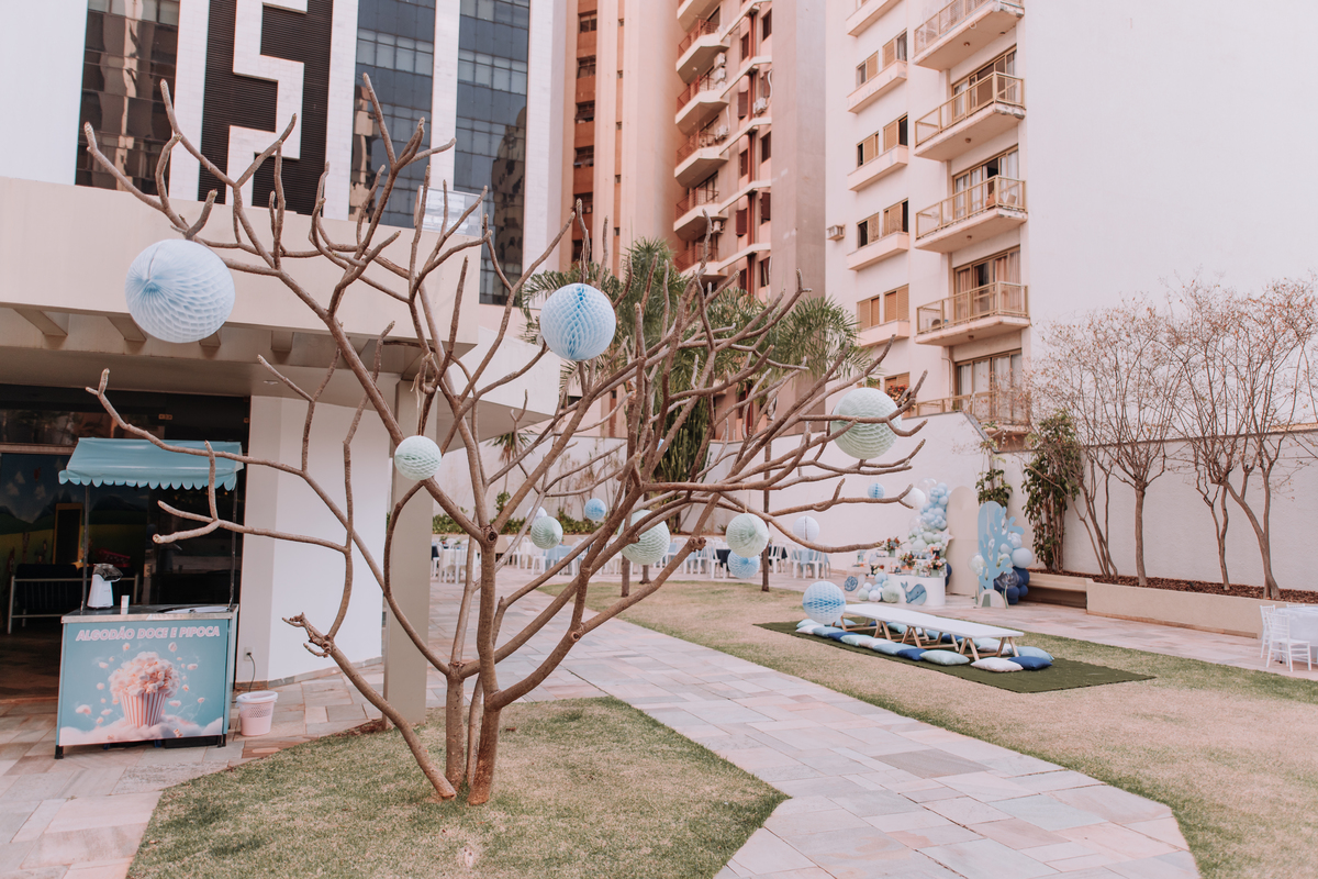 festa de gêmeos decoração fundo do mar área de laser ribeirao preto 