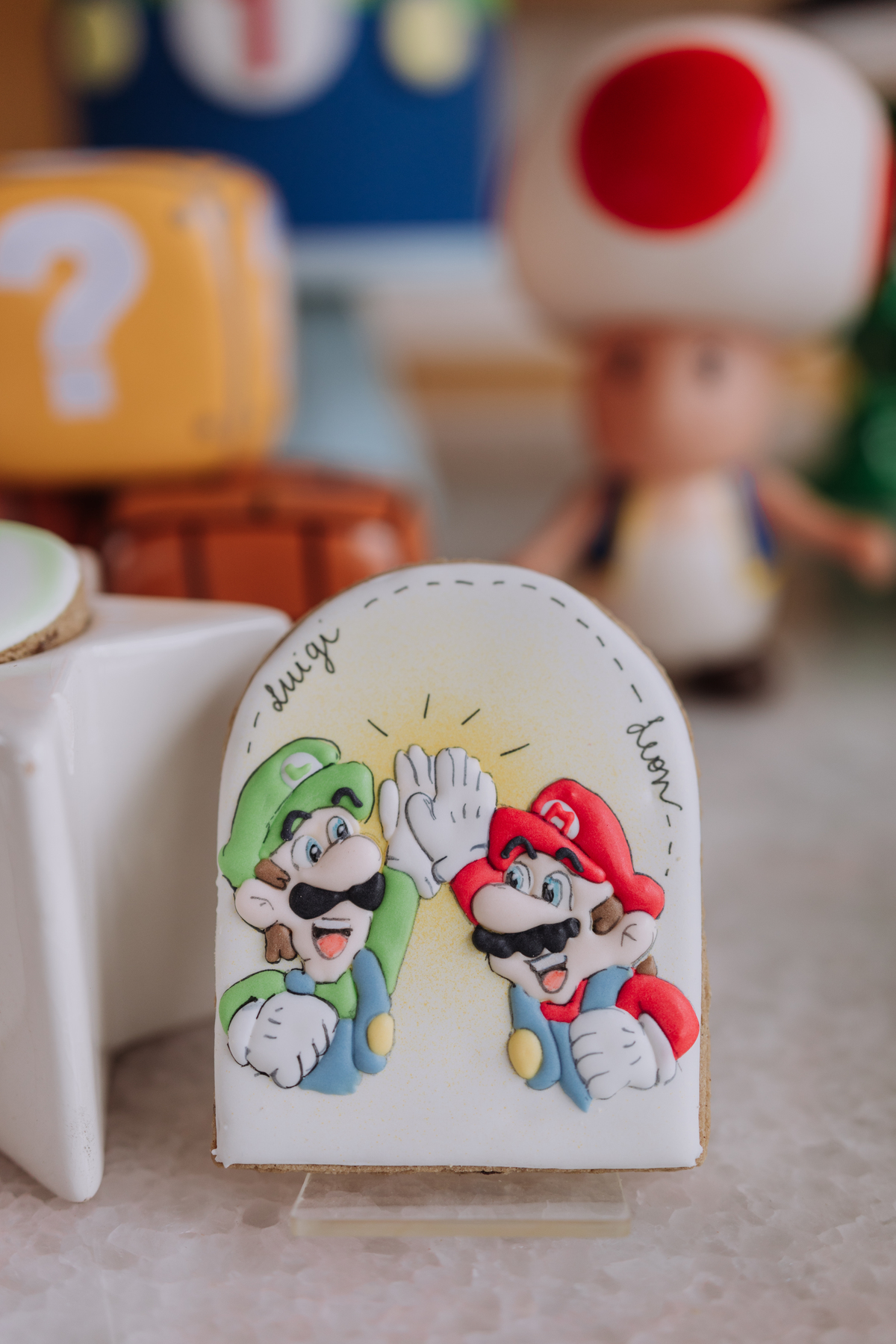 decoração festa mario e luigi