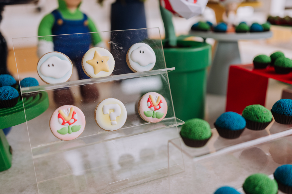 decoração festa mario e luigi