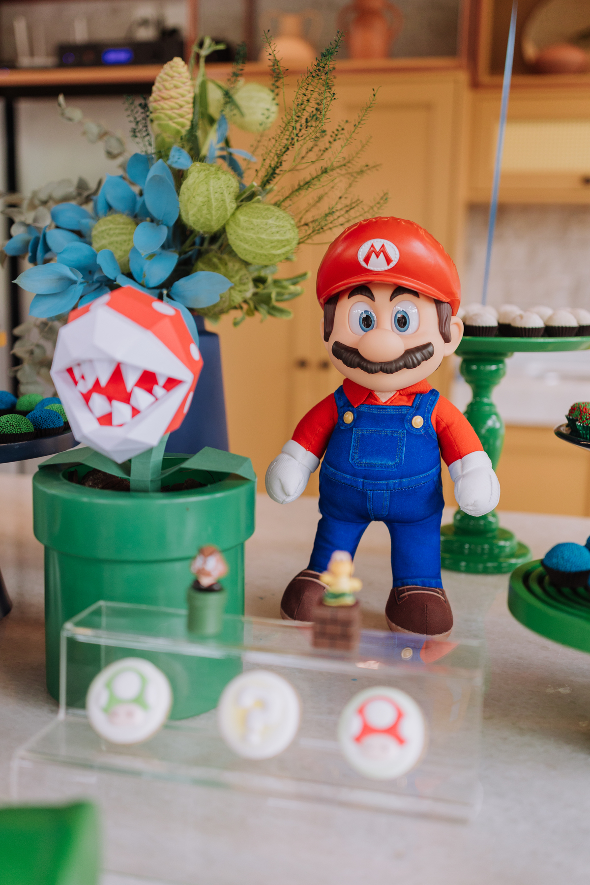 decoração festa mario e luigi
