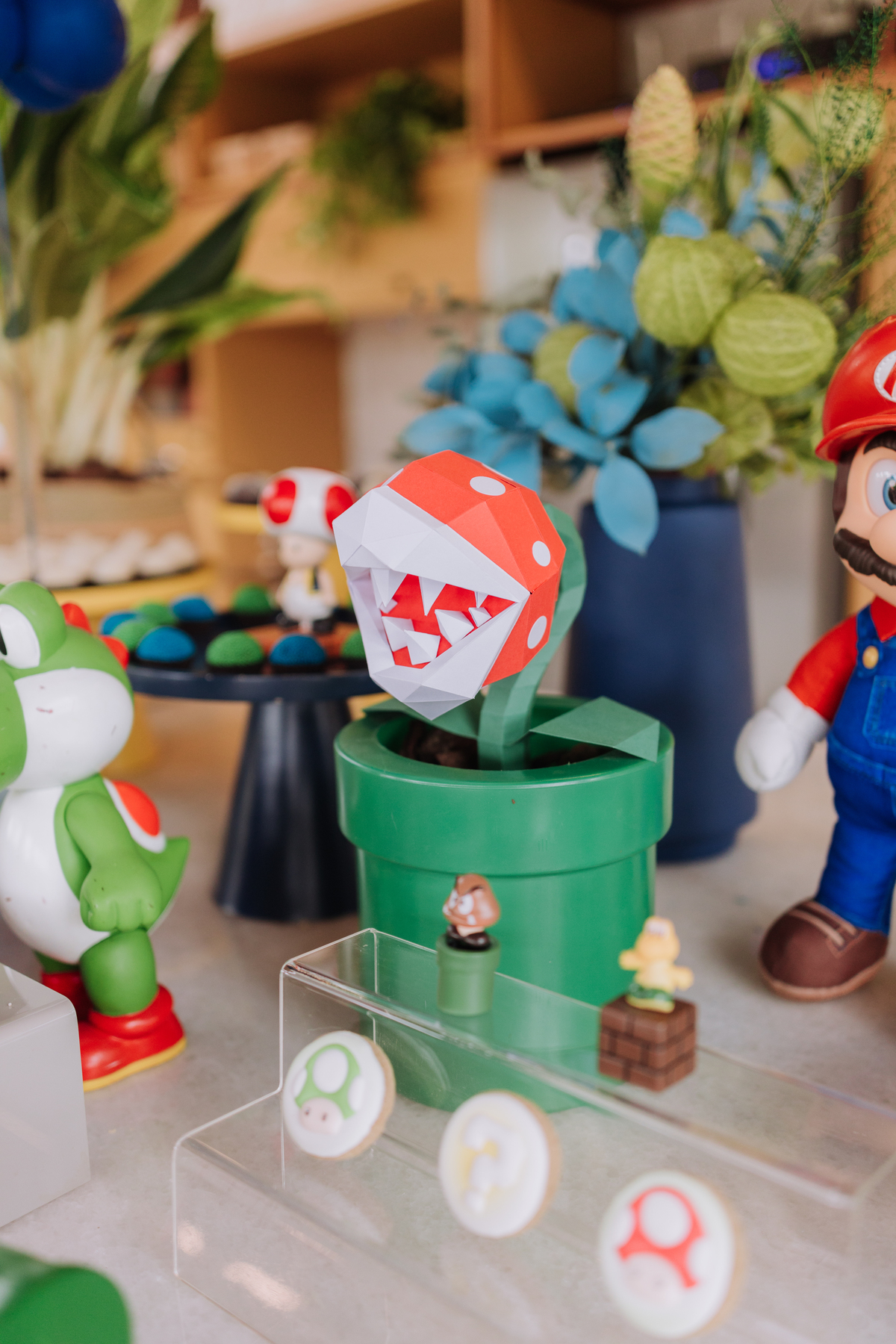 decoração festa mario e luigi