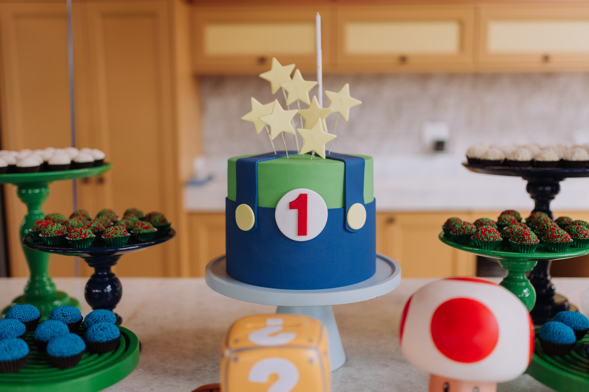 decoração festa mario e luigi